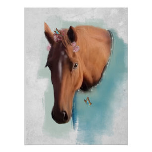 Horse Portrait - Poster