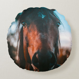 HORSE PORTRAIT ROUND CUSHION
