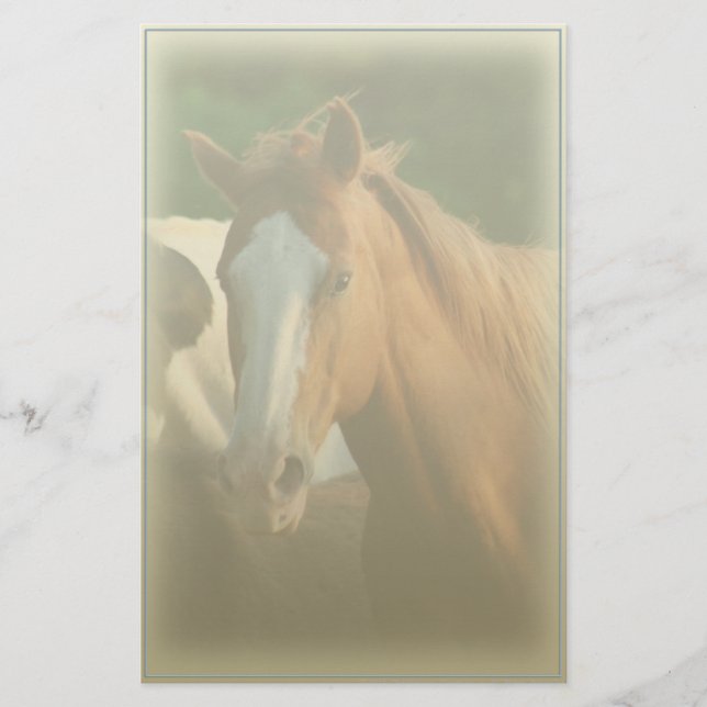 Horse Portrait Stationery (Front)