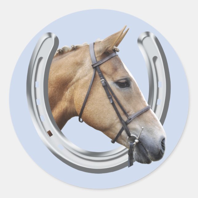 Horse portrait sticker (Front)