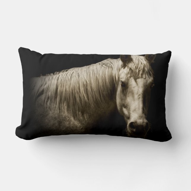 Horse Portrait VI Lumbar Cushion (Front)