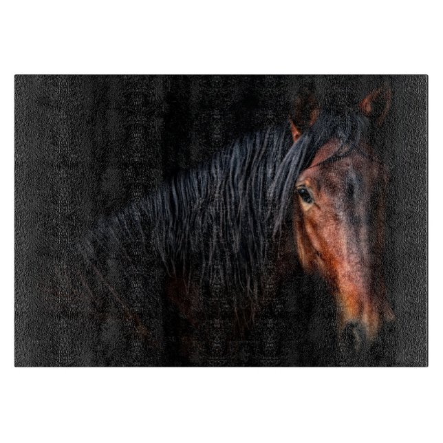 Horse Portrait VII Cutting Board (Front)