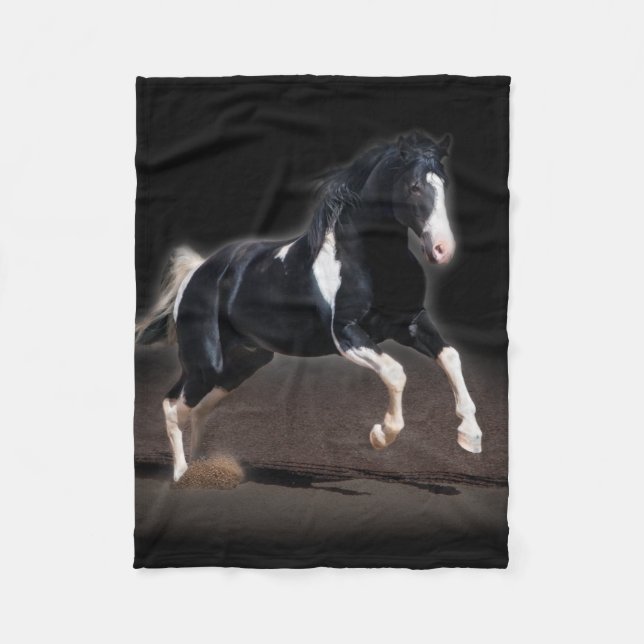 Horse Portrait VIII Fleece Blanket (Front)