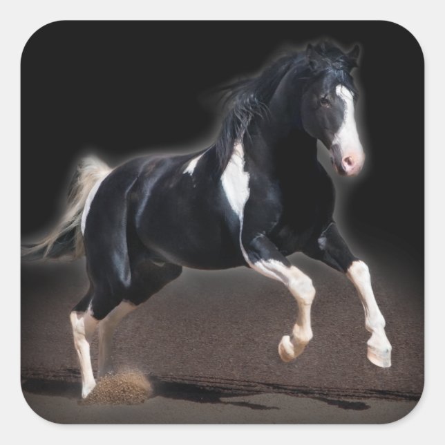 Horse Portrait VIII Square Sticker (Front)