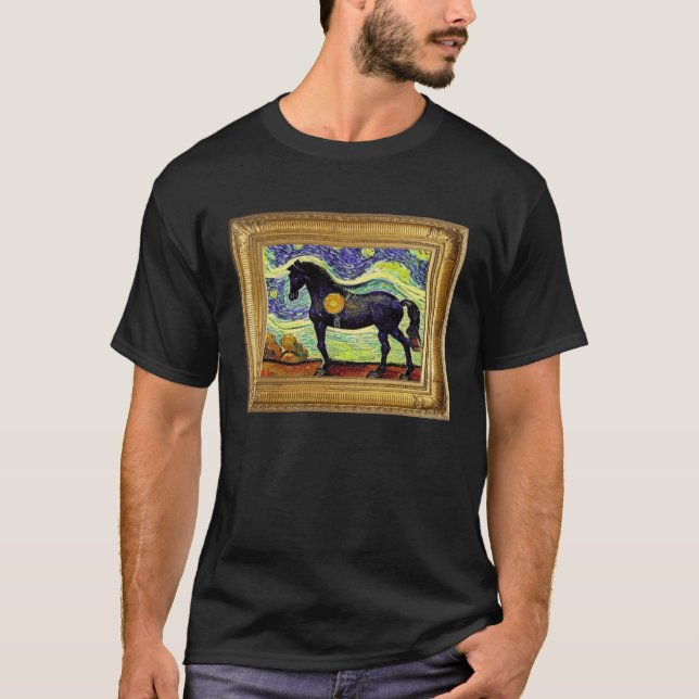 Horse Post Impressionism Artwork Artist Painting P T-Shirt (Front)
