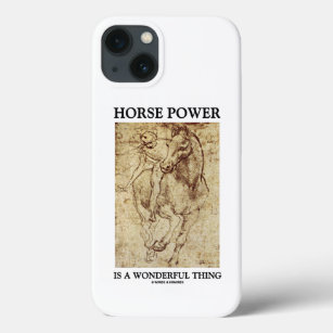 Horse Power Is A Wonderful Thing Leonardo da Vinci Case-Mate iPhone Case