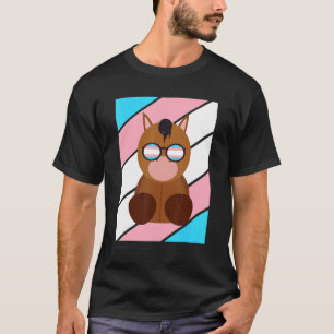 Horse Pride Transgender Flag Lgbtq Proud Ally Prid T-Shirt