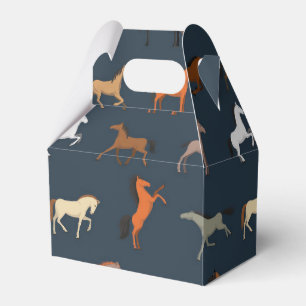 Horse Print Pattern, Boys Girls & Kids, Horse Gift Favour Box
