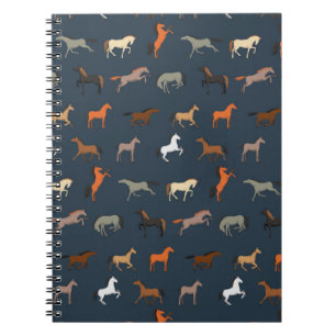 Horse Print Pattern, Boys Girls & Kids, Horse Gift Notebook