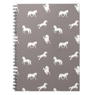 Horse Print Taupe Notebook