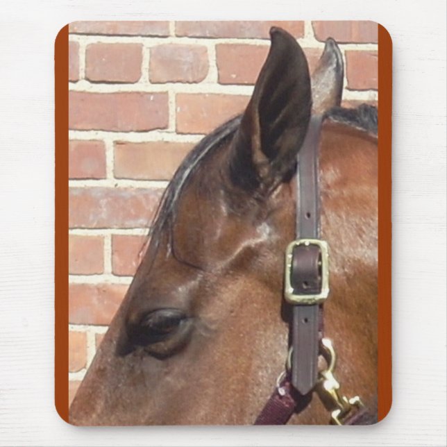 horse profile mouse mat (Front)