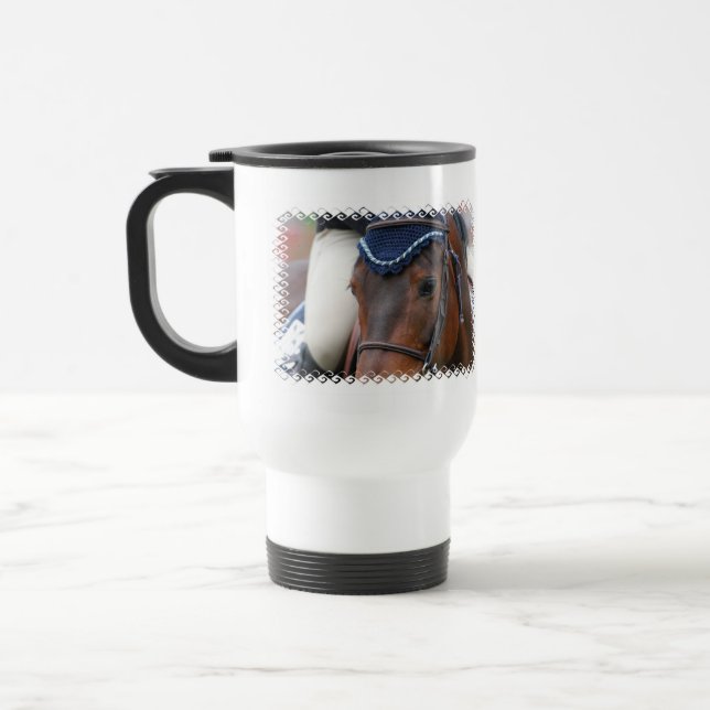 Horse Profile Plastic Travel Mug (Left)