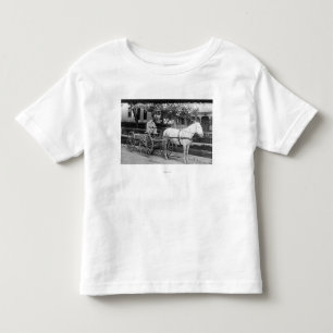 Horse pulling Delivery Wagon Photograph Toddler T-Shirt