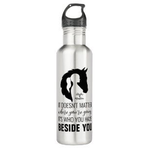 Horse quote horse and girl horse lover 710 ml water bottle