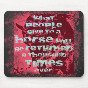 Horse Quote II - Mouse Pad