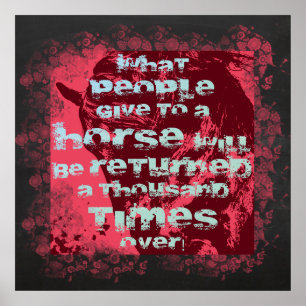 Horse Quote II - Poster