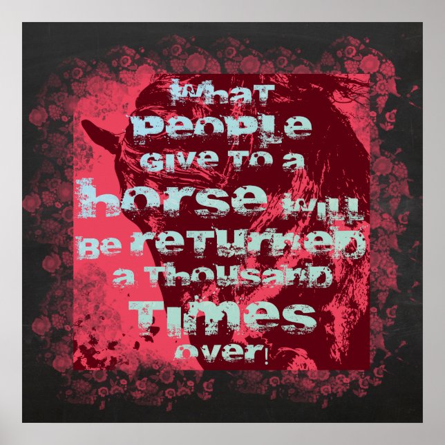 Horse Quote II - Poster (Front)