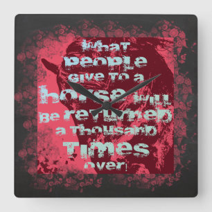 Horse Quote II - Wall Clock