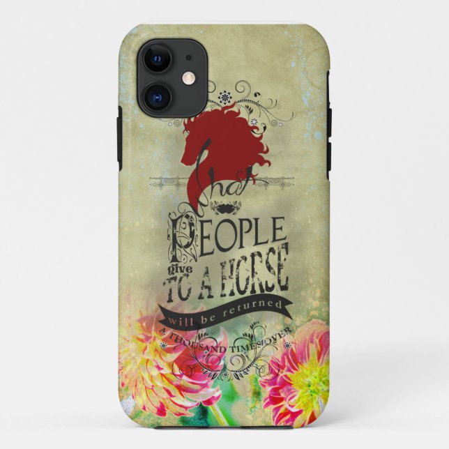 Horse Quote - iPhone Case (Back)