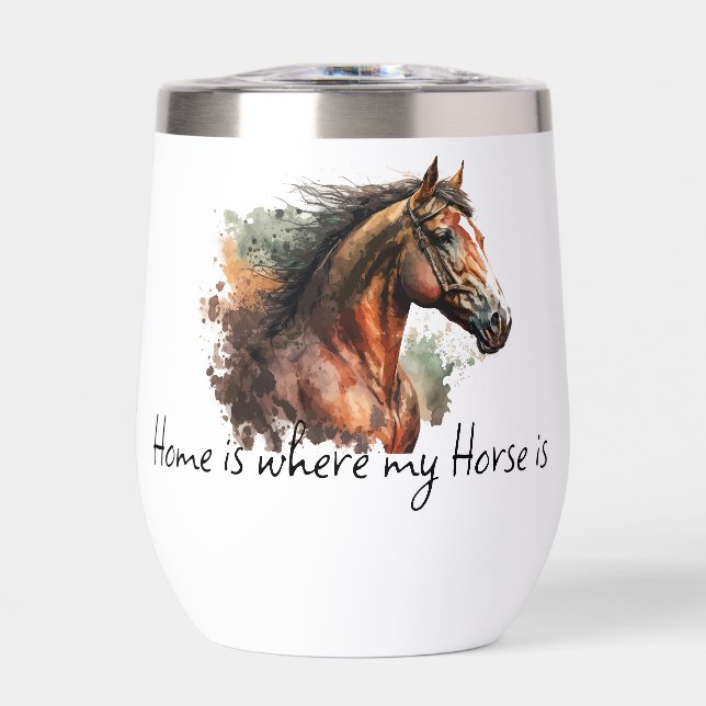 Horse Quote Watercolor Custom Photo Riding  (Front)