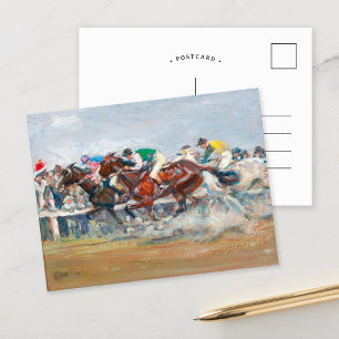 Horse Race   Angelo Jank Postcard