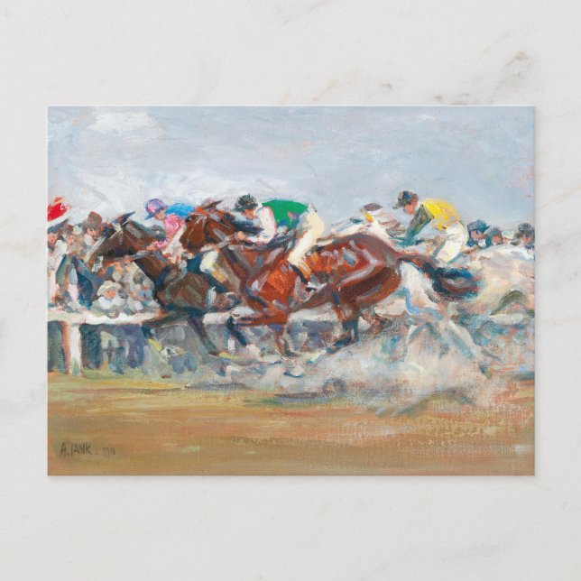 Horse Race | Angelo Jank Postcard (Front)