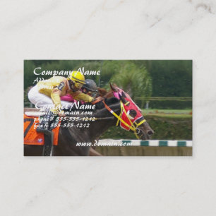 Horse Race Finish Business Card