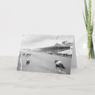 Horse Race in New Orleans, 1906 Card