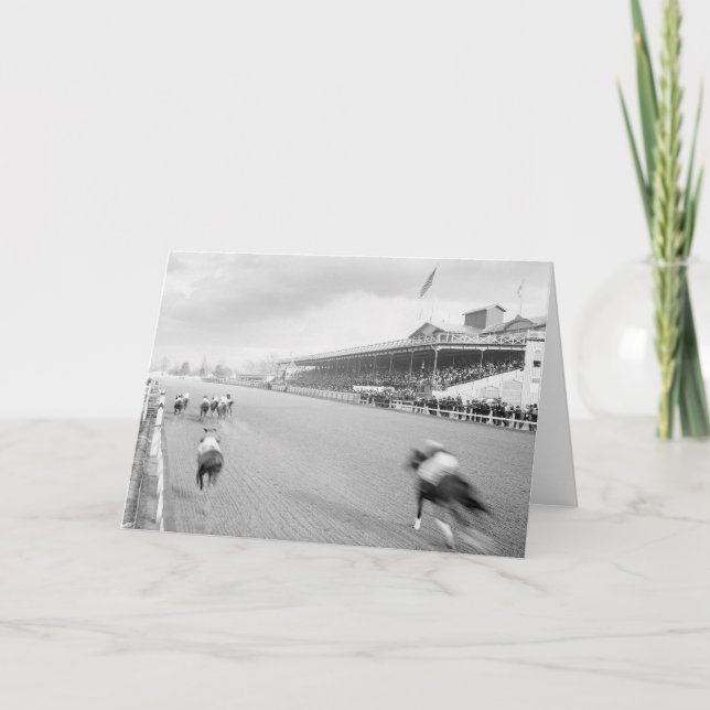 Horse Race in New Orleans, 1906 Card (Front)