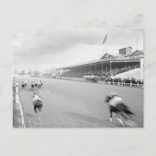 Horse Race in New Orleans, 1906 Postcard