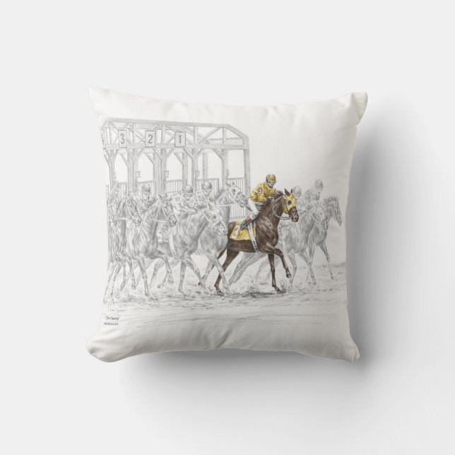 Horse Race Starting Gate Cushion (Front)