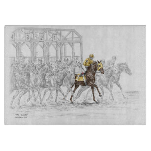 Horse Race Starting Gate Cutting Board