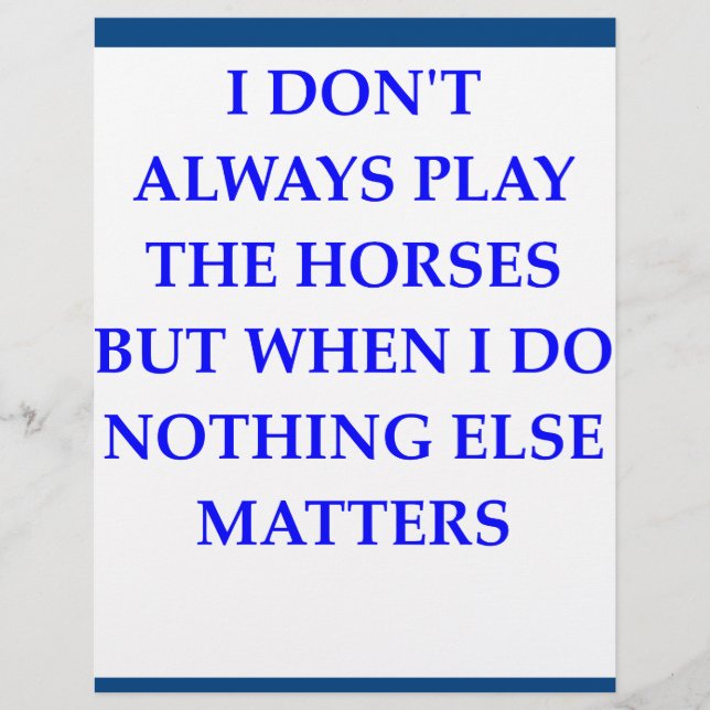 HORSE RACING (Front)