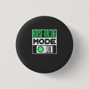 Horse Racing 3 Cm Round Badge