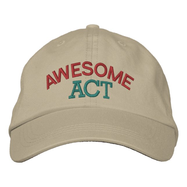 Horse Racing Awesome Act Embroidered Hat (Front)