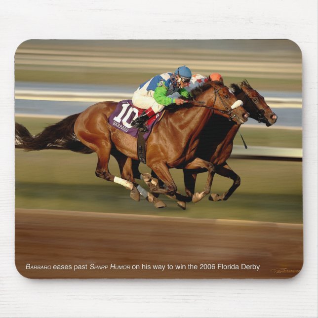 Horse Racing - Bar-bar-o Mouse Mat (Front)