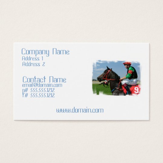 Horse Racing Business Card
