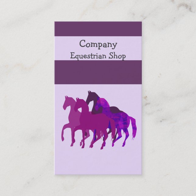 Horse Racing Business Card (Front)