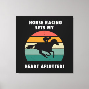 Horse Racing Canvas Print