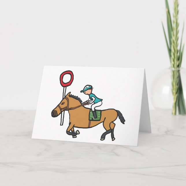 Horse Racing Card (Front)