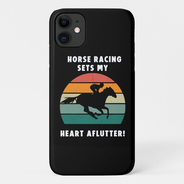 Horse Racing Case-Mate iPhone Case (Back)