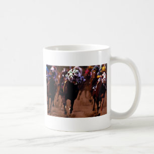 Horse racing coffee mug