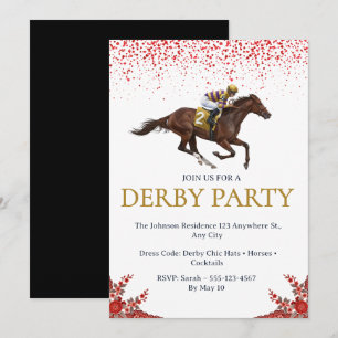  Horse Racing Derby Party Invitation 2026