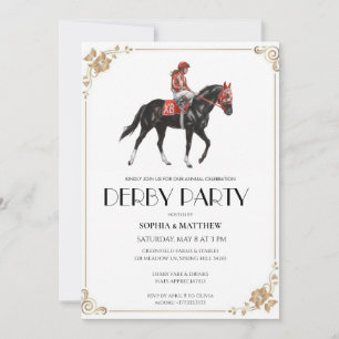 Horse Racing Derby Party Invitation Art