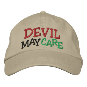 Horse Racing Devil May Care Embroidered Hat