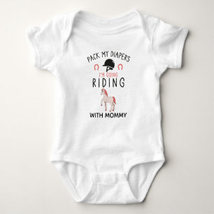 Horse Racing   Equestrianism   Equestrian Mum Baby Bodysuit