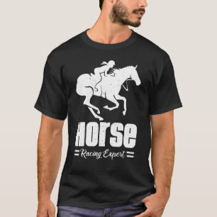 Horse Racing Expert Jokey Racer Derby Gallop For M T-Shirt