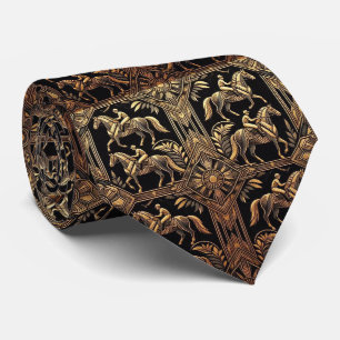 Horse Racing Faux Silk   Prize Horse Gentleman's Tie