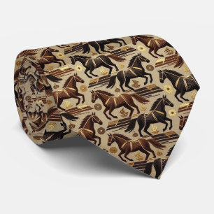 Horse Racing Faux Silk   Prize Horse Gentleman's Tie