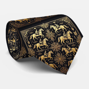 Horse Racing Faux Silk Prize Horse Gentleman's Tie